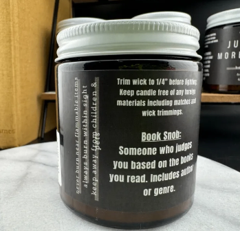 Bookish 4oz. Candle - Book Snob