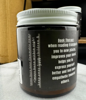 Books Are My Therapy - bergamot lavender vanilla