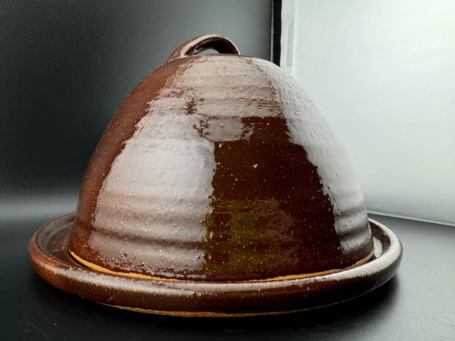Glazed Pottery, Domed Butter Dish