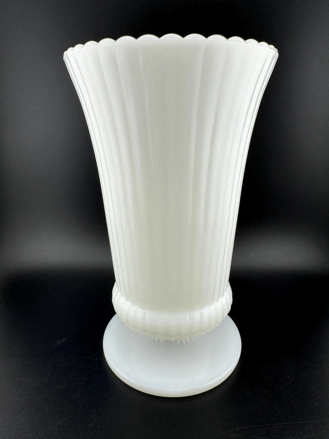 Vintage E.O. Brody Co. Milk Glass Vase