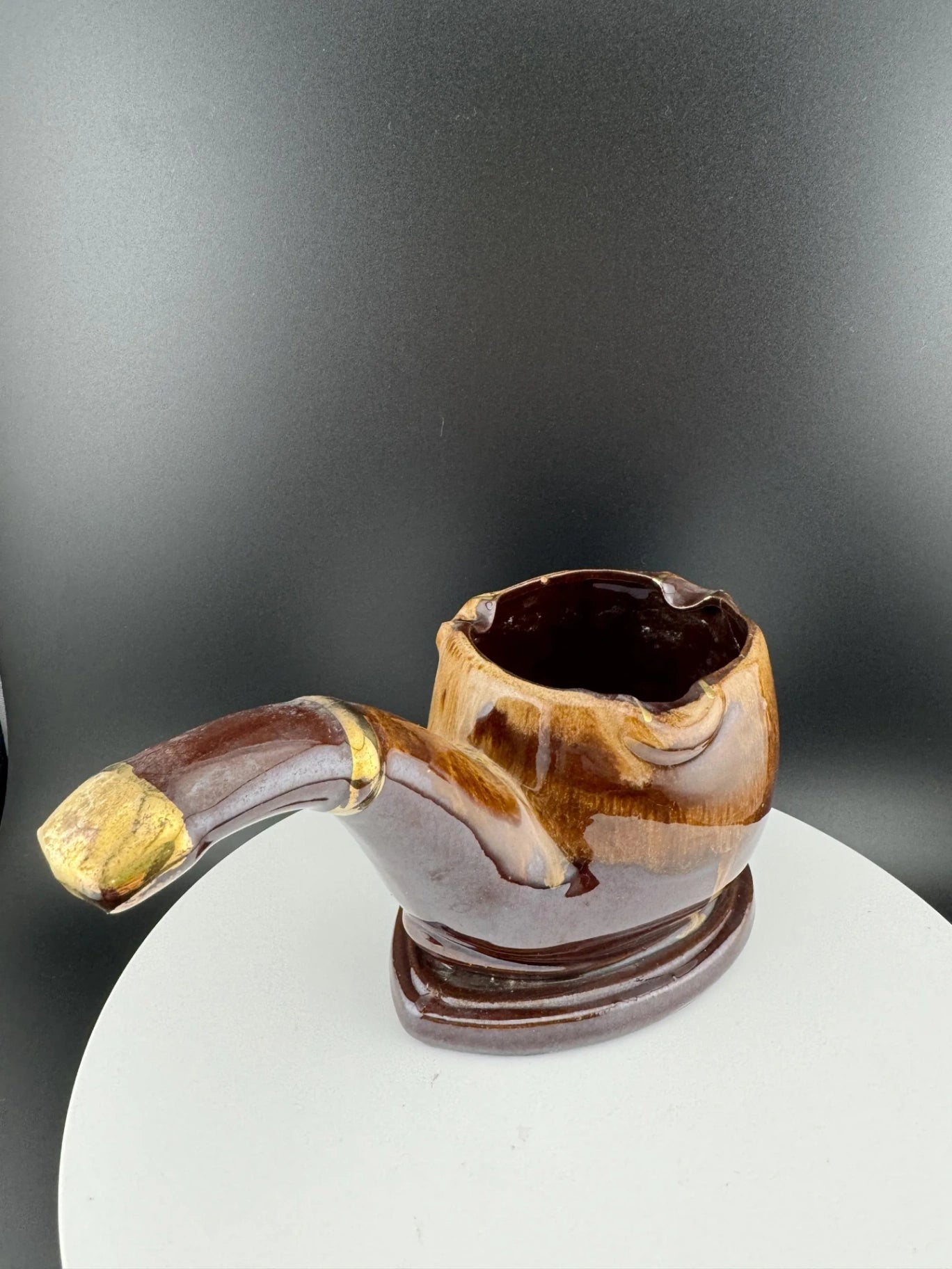 Vintage Napcoware Ceramic Pipe-Shaped Ashtray