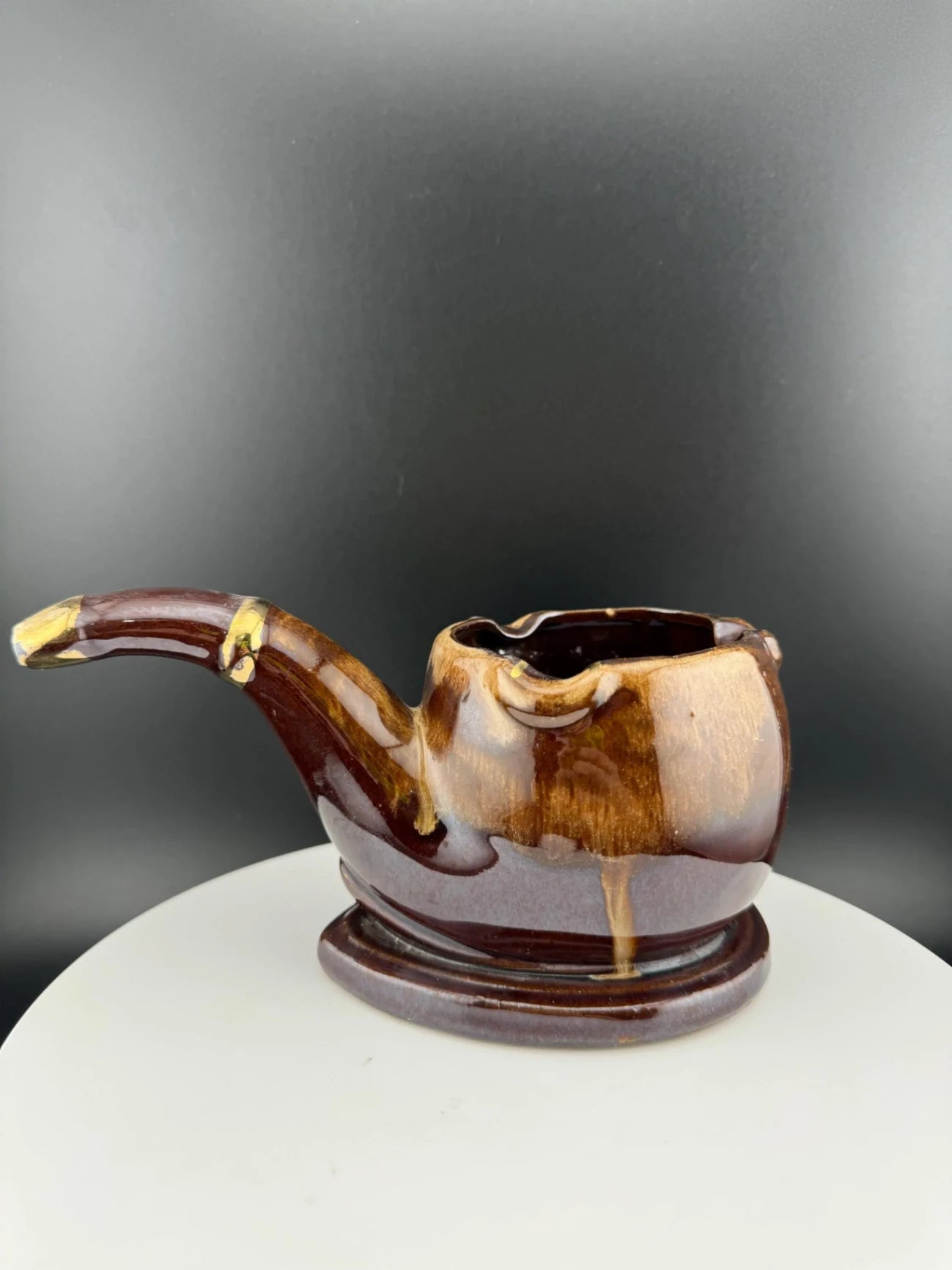 Vintage Napcoware Ceramic Pipe-Shaped Ashtray
