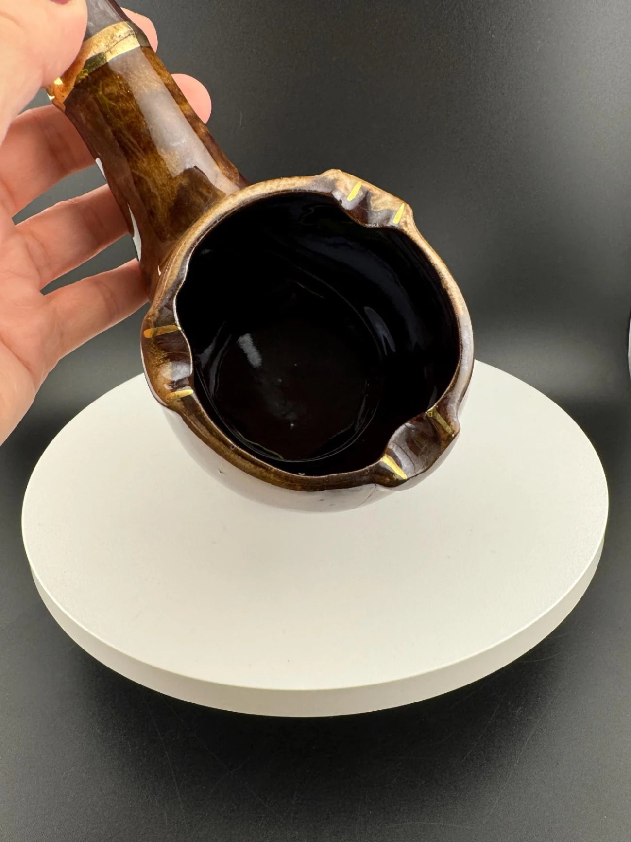 Vintage Napcoware Ceramic Pipe-Shaped Ashtray