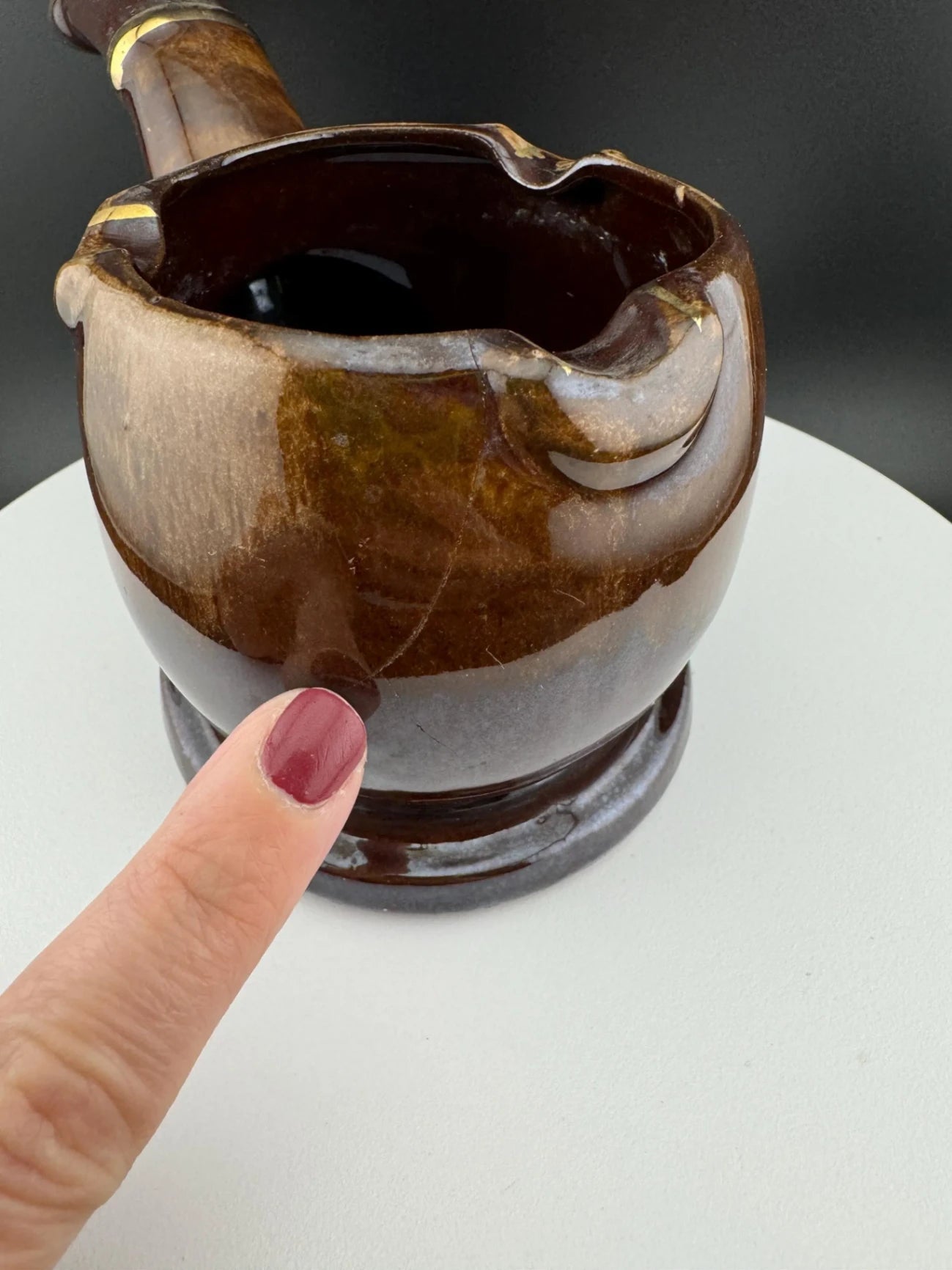 Vintage Napcoware Ceramic Pipe-Shaped Ashtray