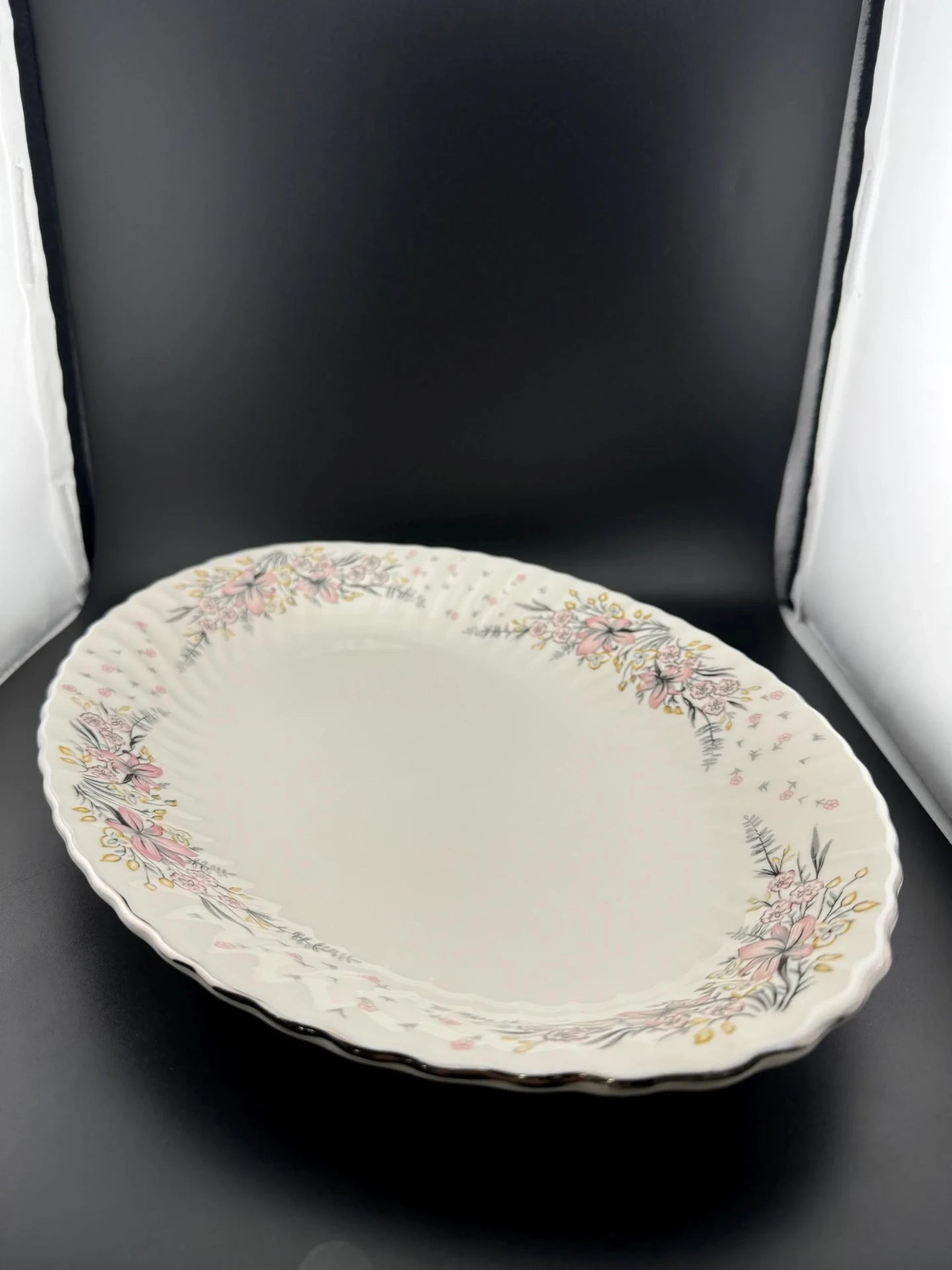 Mid Century Syracuse China Elizabeth Lily Pattern 14" Serving Platter
