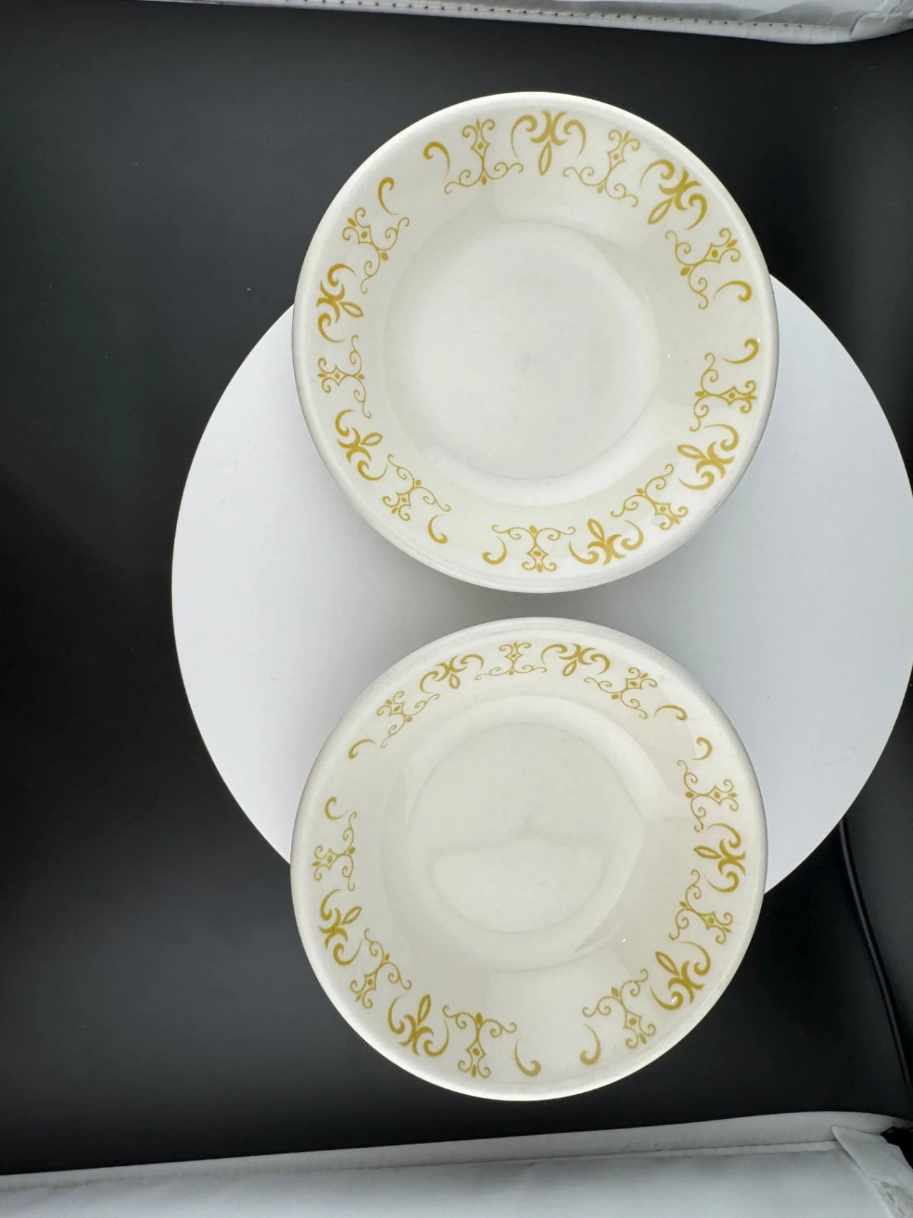 Vintage Homer Laughlin Gold Scroll Finger Bowl
