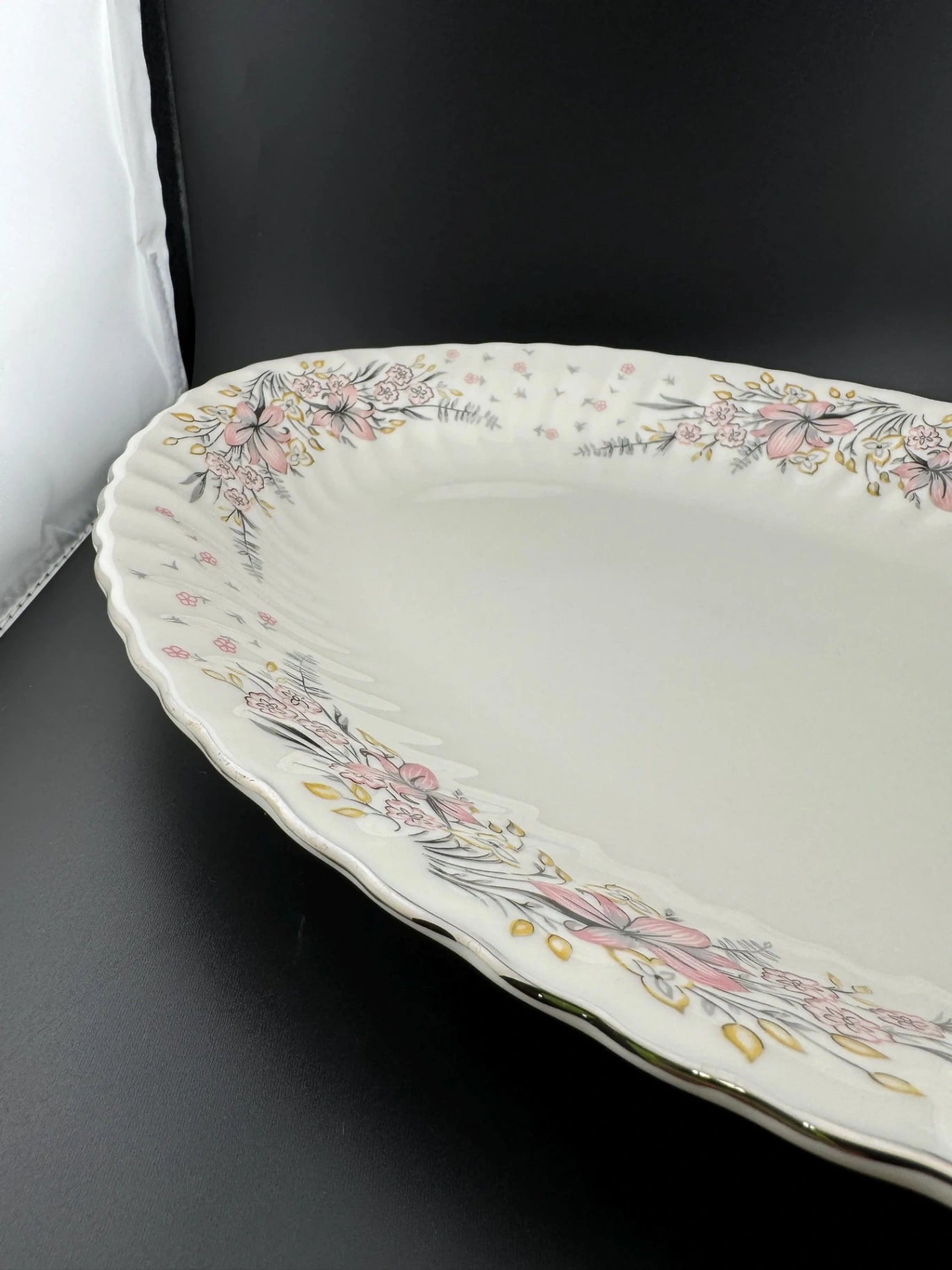 Mid Century Syracuse China Elizabeth Lily Pattern 14" Serving Platter