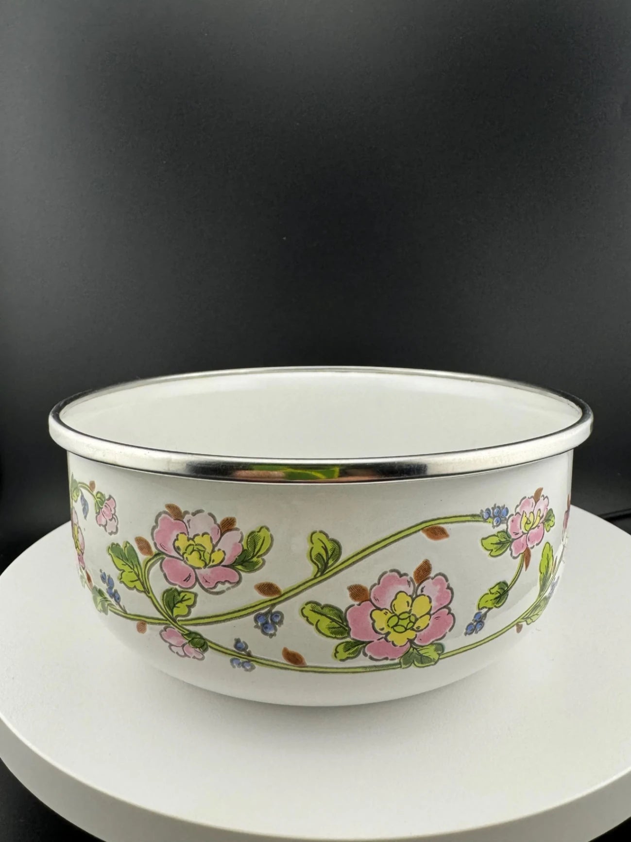 Vintage Kobe Kitchen Enamelware Bowl
