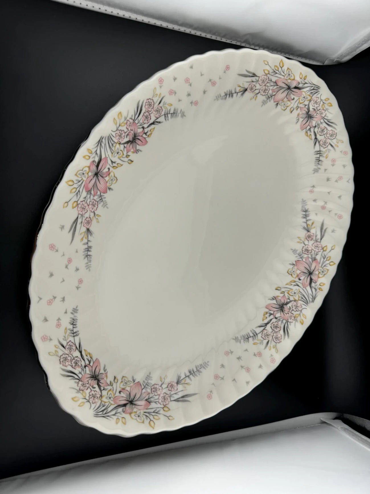Mid Century Syracuse China Elizabeth Lily Pattern 14" Serving Platter