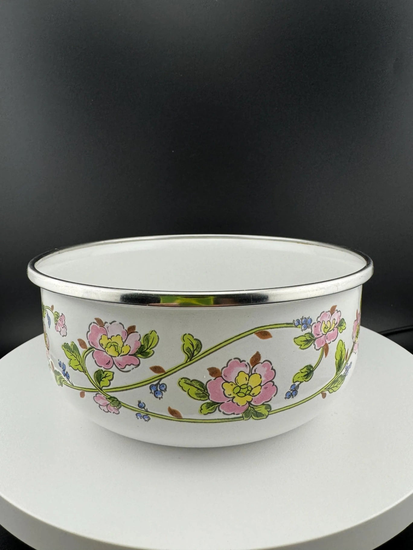 Vintage Kobe Kitchen Enamelware Bowl