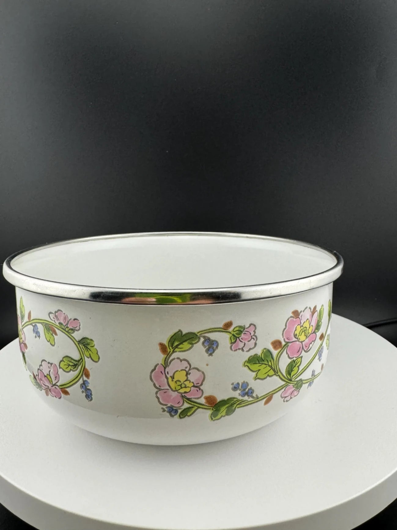 Vintage Kobe Kitchen Enamelware Bowl
