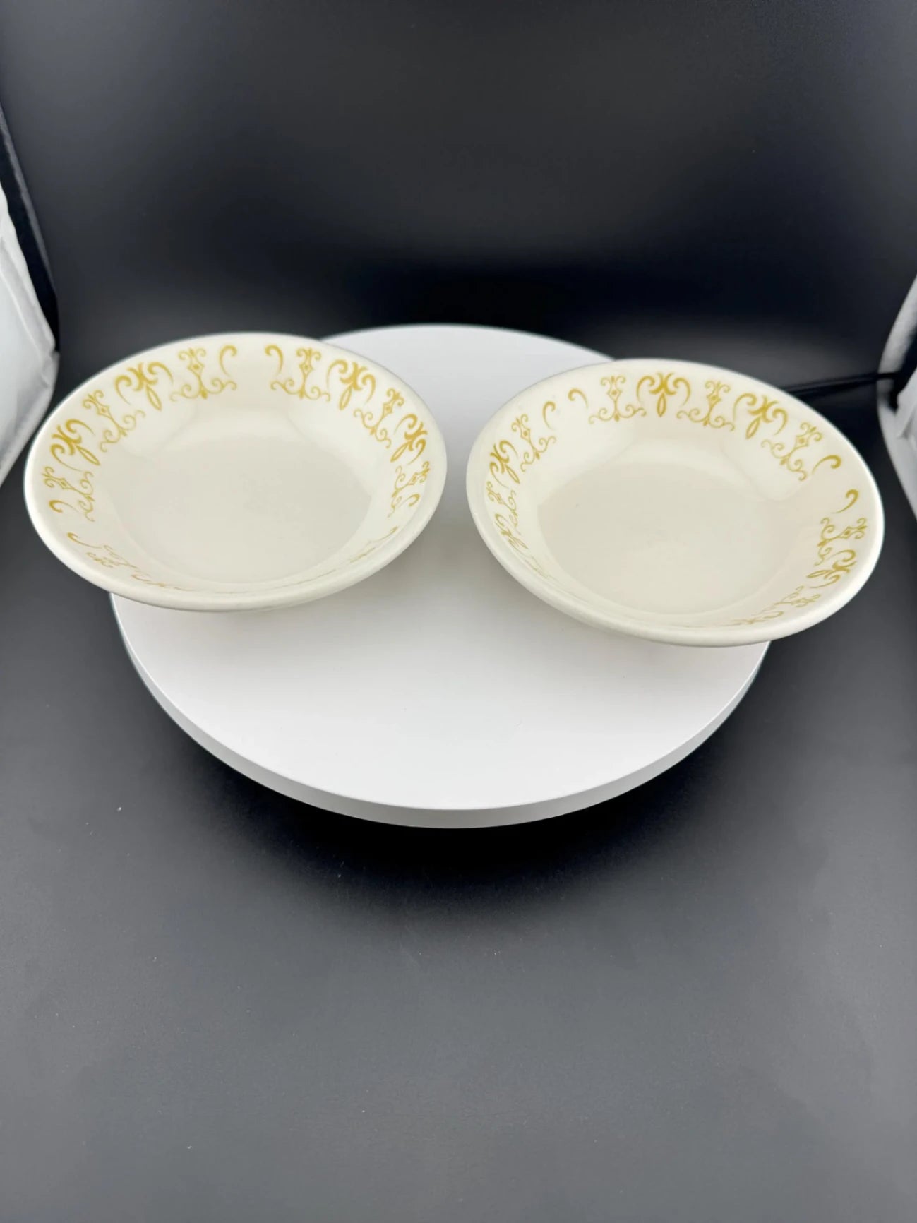 Vintage Homer Laughlin Gold Scroll Finger Bowl