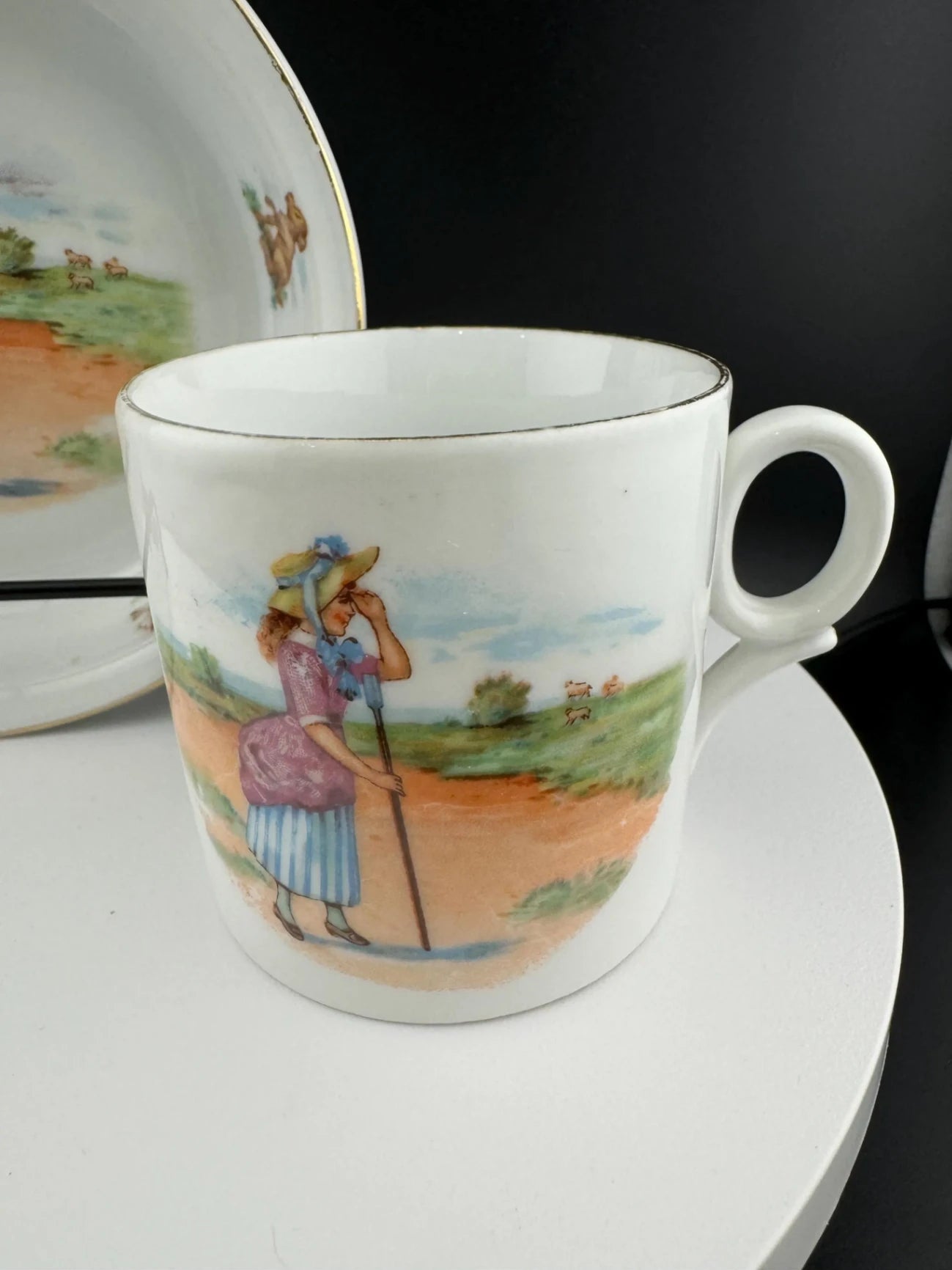 Vintage Porcelain Nursery Rhyme Tea Sets Made in Germany