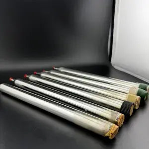 Vintage Set of Mercury Glass Faux Taper Candlesticks Sold by Pair