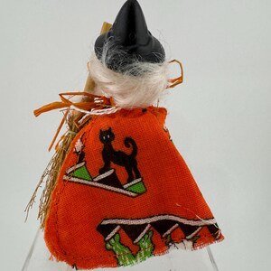 Kitschy Homemade Terracotta Pot Witch