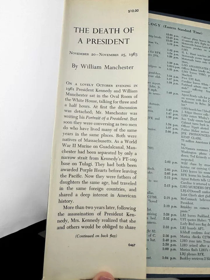 First Edition - The Death of a President by William Manchester - 1967 Hardcover