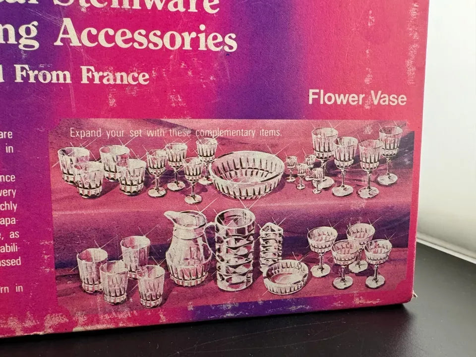 Lady Victoria Fine Crystal Vase Clear Chantelle Pattern with Box
