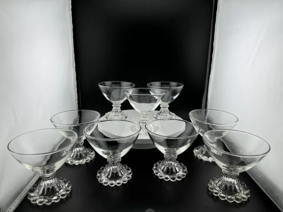 Vintage Anchor Hocking Boopie Pattern Glassware - Set of 9