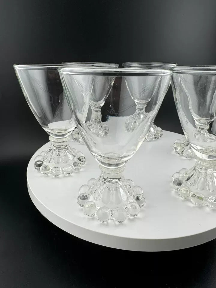 Vintage Anchor Hocking Boopie Pattern Glassware - Set of 6