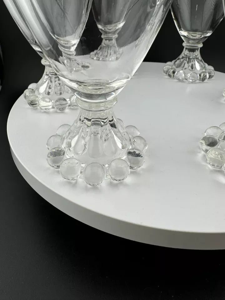 Vintage Anchor Hocking Boopie Pattern Glassware - Set of 6