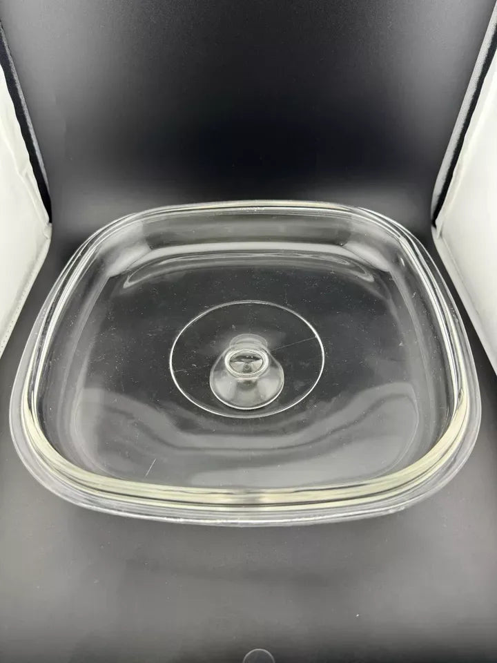 Vintage Corningware MW-A-10 Microwave Browning Dish with Lid