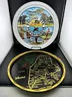 Vintage Tin State Souvenir Trays - Pocono