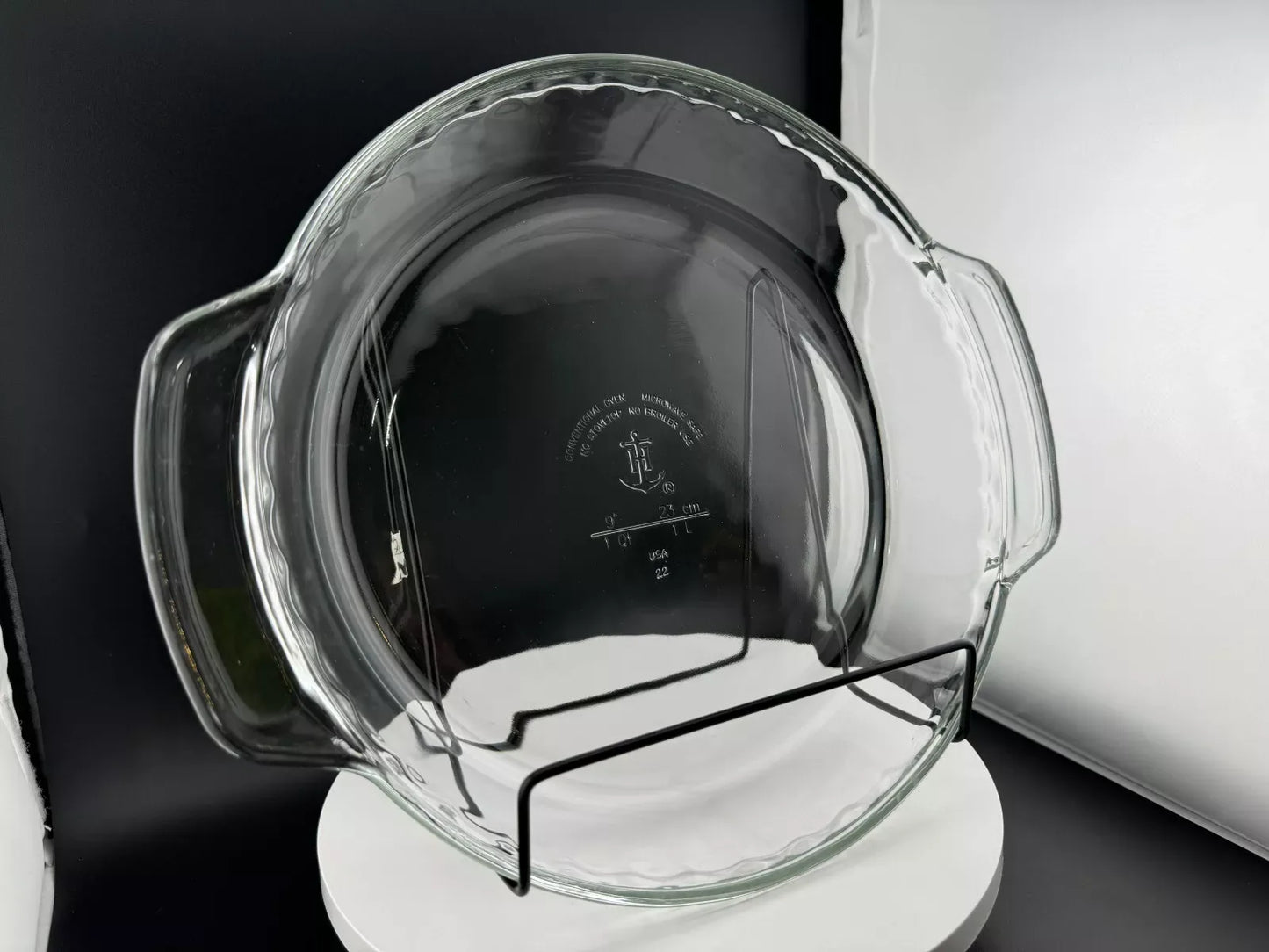 Anchor Hocking 9" Clear Glass Pie Plate