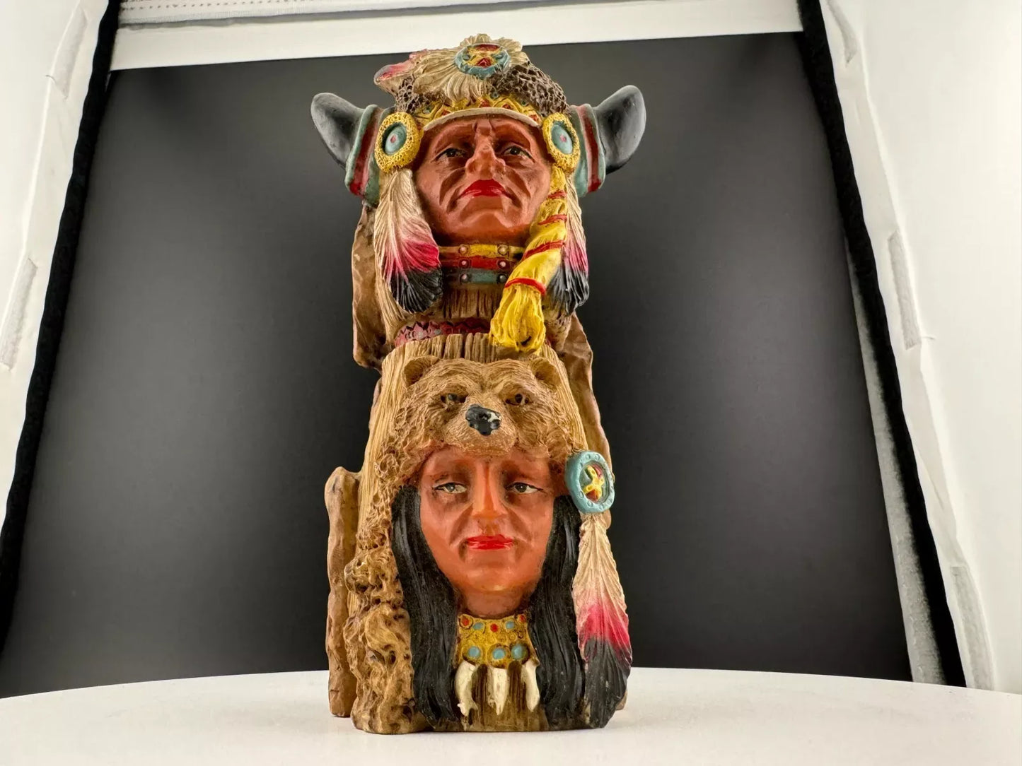 Ceramic Native American Totem Figurine