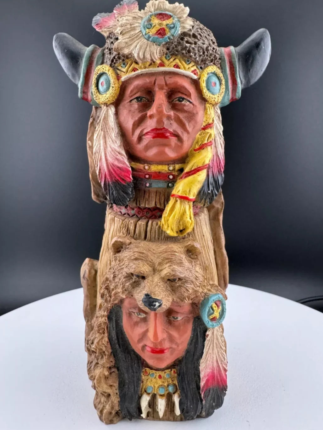 Ceramic Native American Totem Figurine