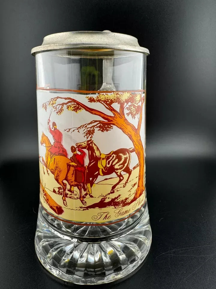 "The Game Shoot" Foxhunting Theme Beer Stein by FIYE Italy