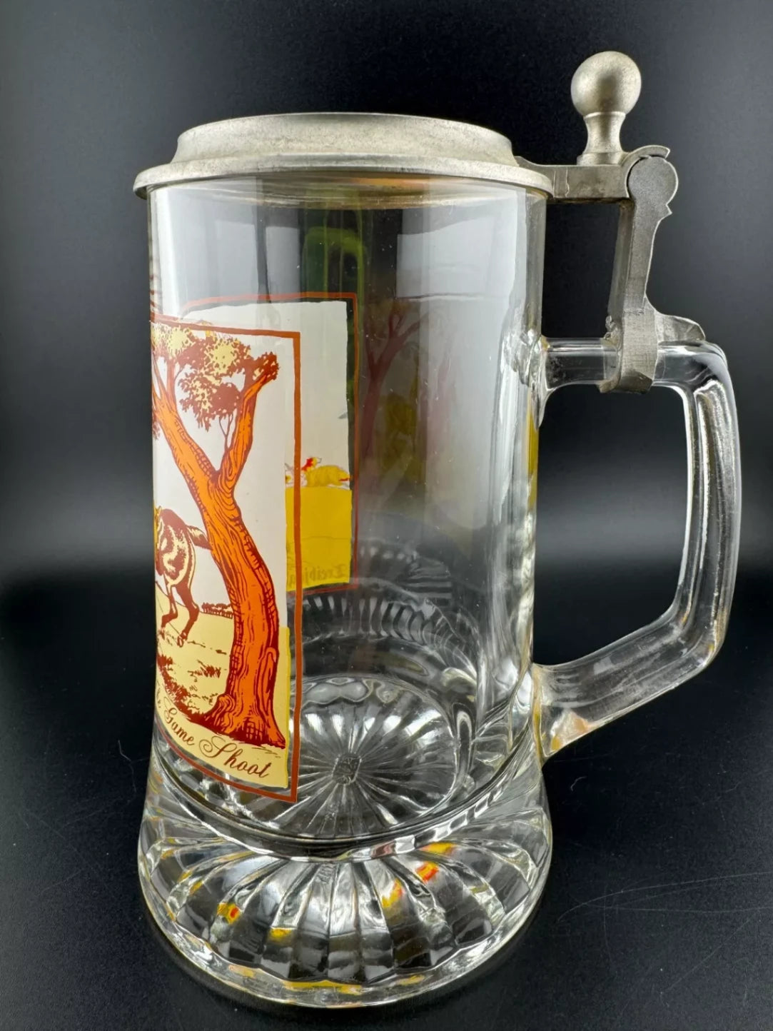 "The Game Shoot" Foxhunting Theme Beer Stein by FIYE Italy