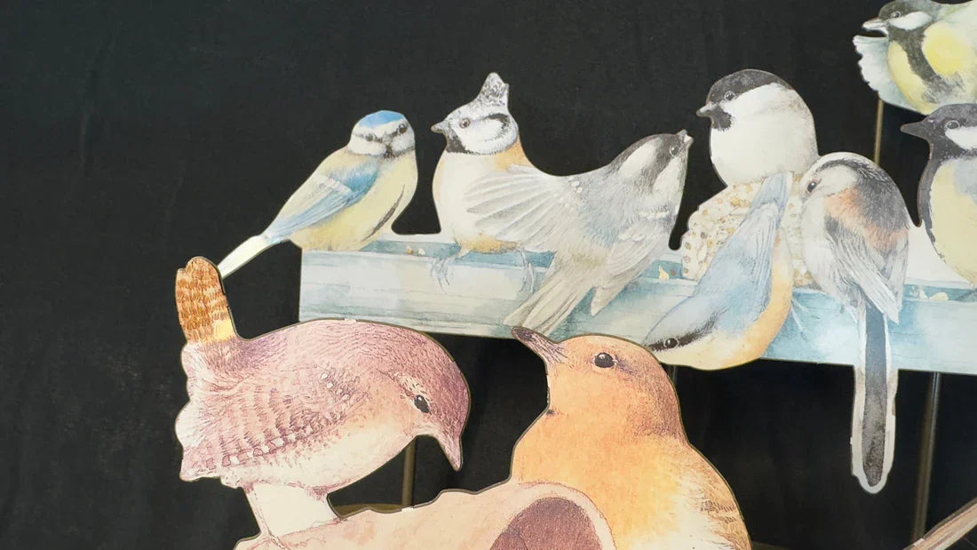 Metal 6 Candle Stand with Bird Motif by Marjolin Bastin