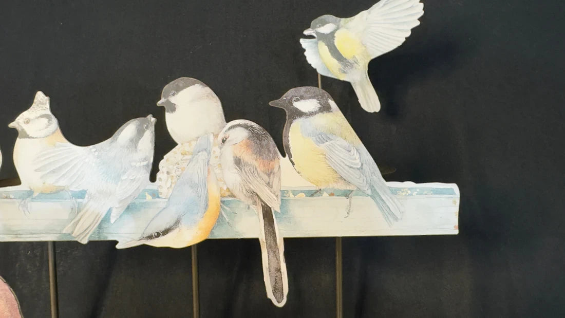 Metal 6 Candle Stand with Bird Motif by Marjolin Bastin