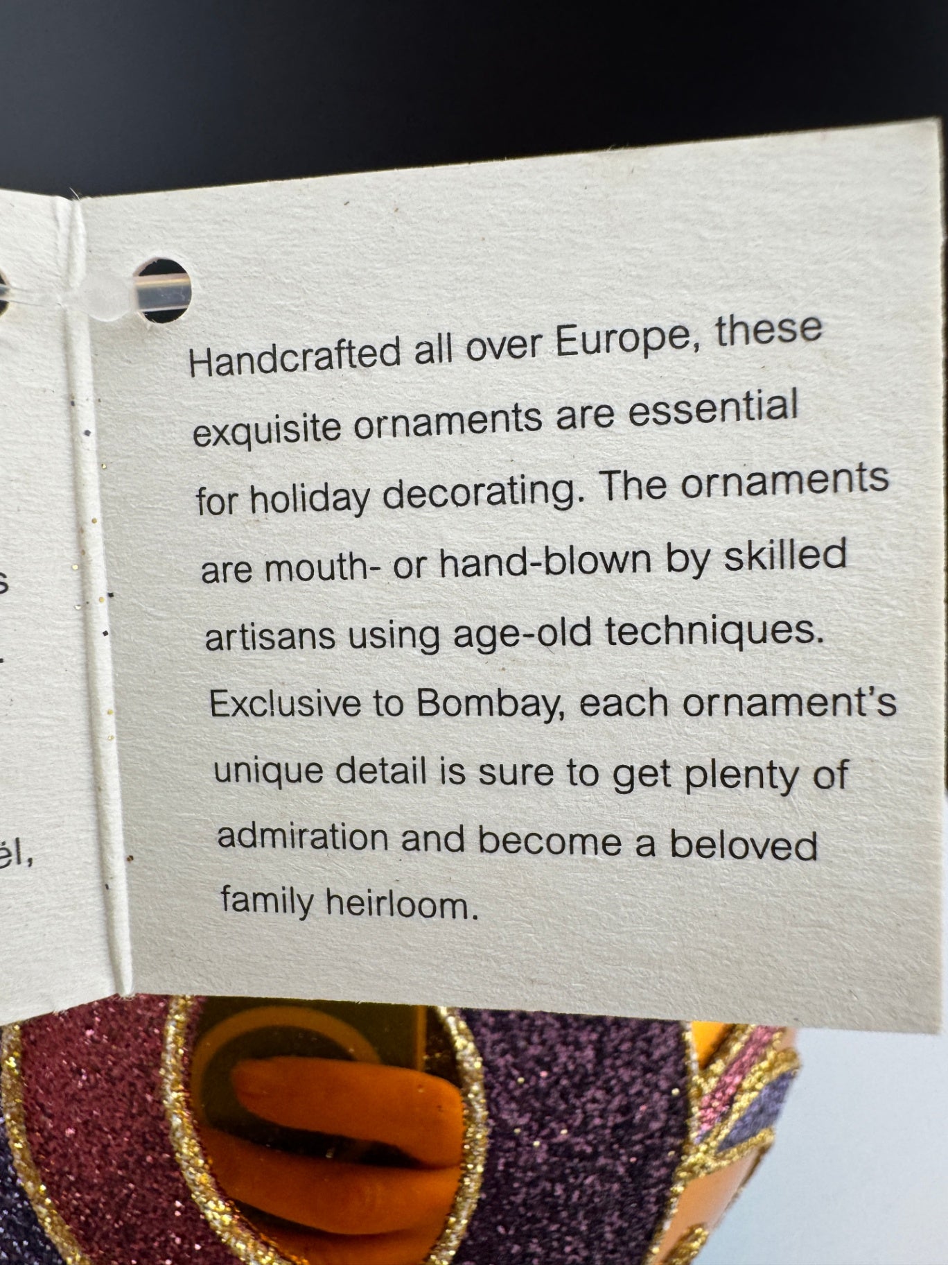 Bombay Holiday Ornament