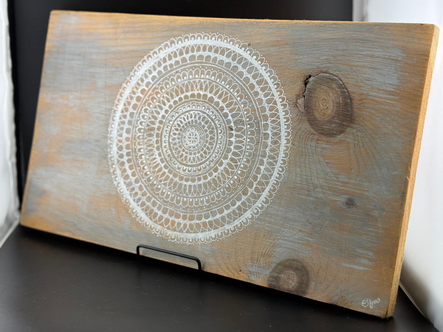Mandala on Wood Art