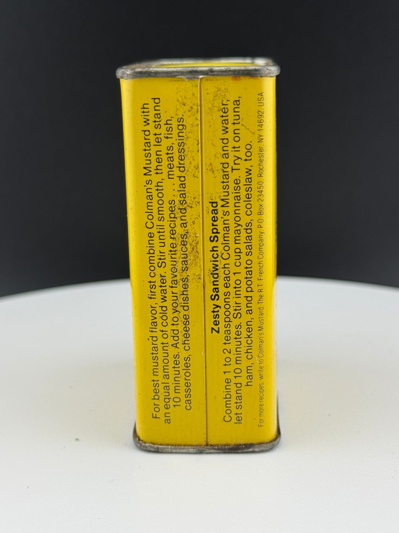 Vintage Colman's Mustard Double Superfine Tin