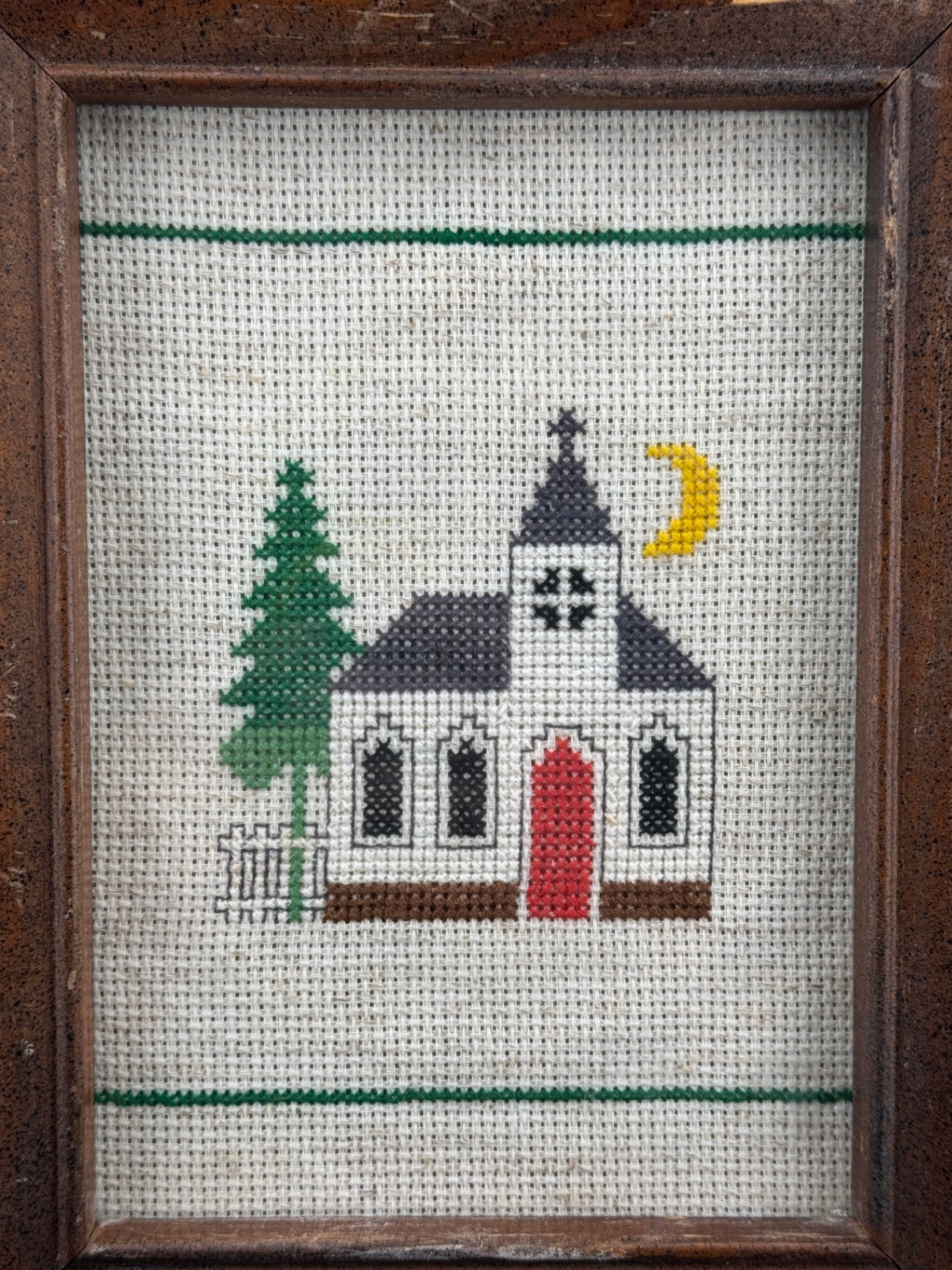Little White Church Cross Stitch