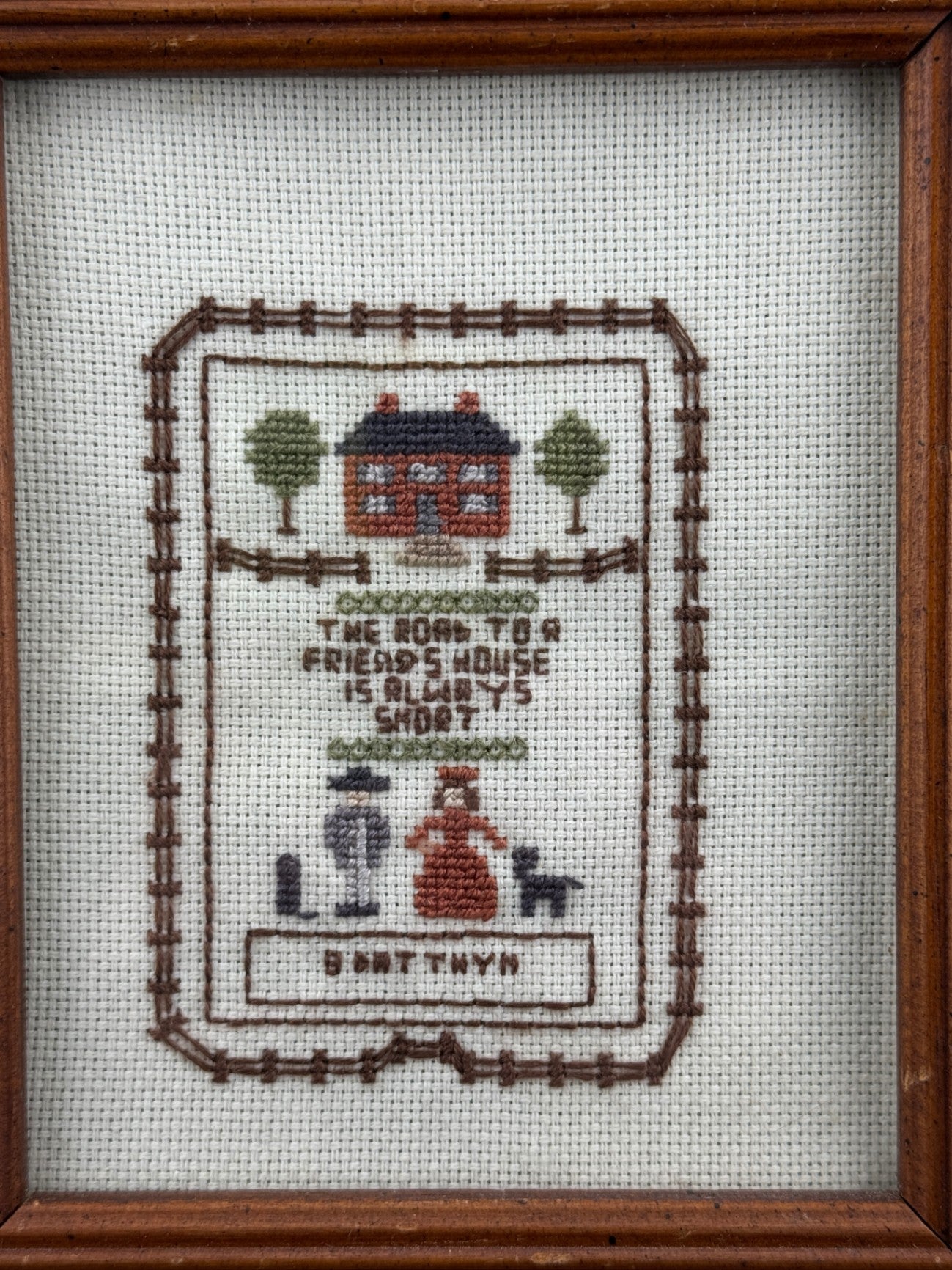 The Road to a Friend's Cross Stitch