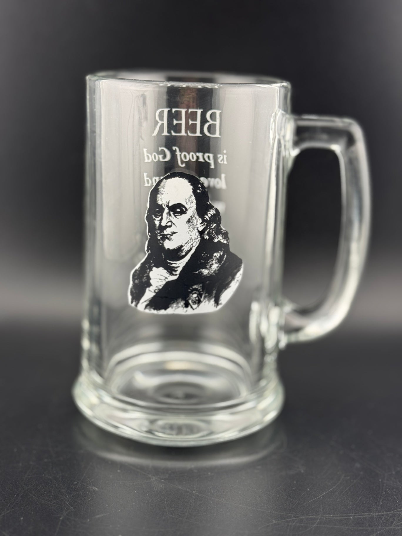 Benjamin Franklin Quote Beer Mug