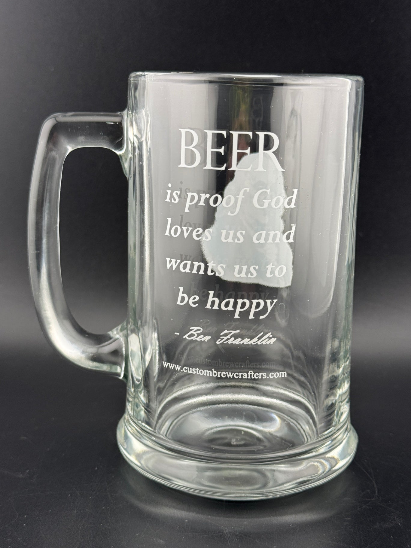 Benjamin Franklin Quote Beer Mug
