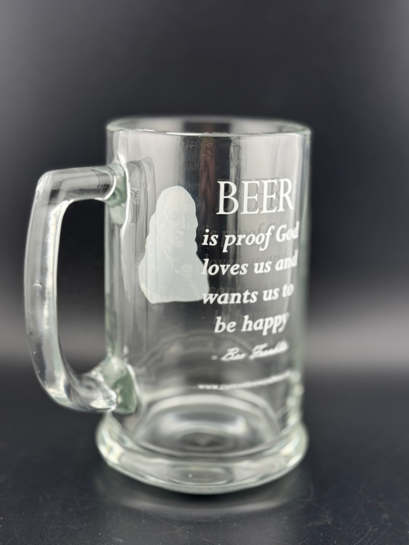 Benjamin Franklin Quote Beer Mug