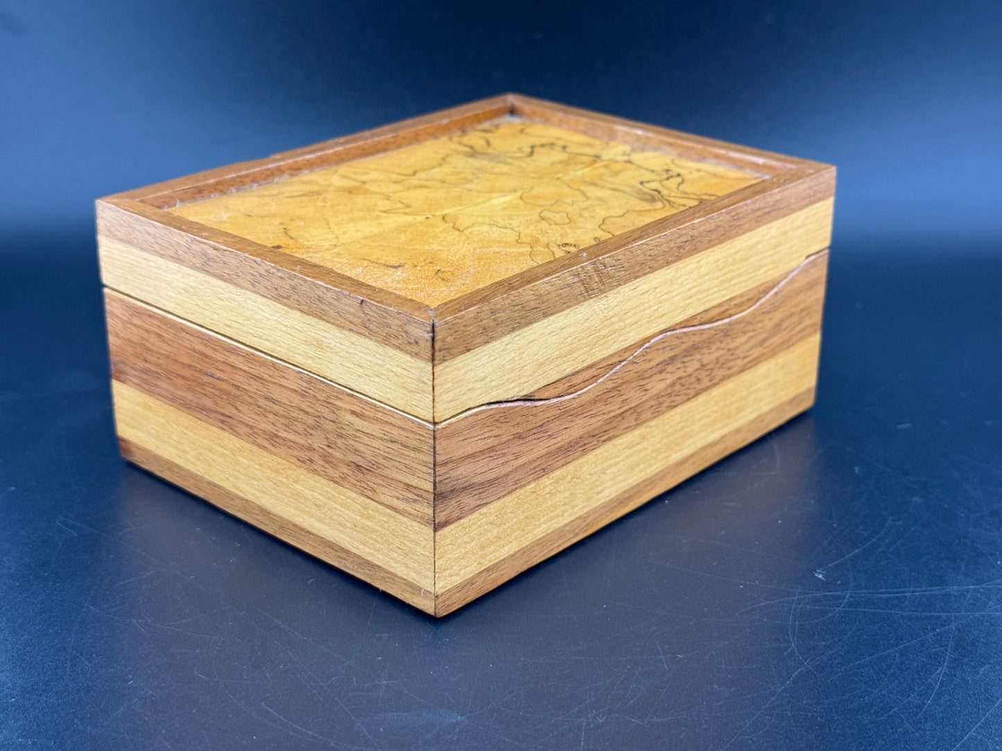 Spalted Maple & Black Walnut Trinket Box
