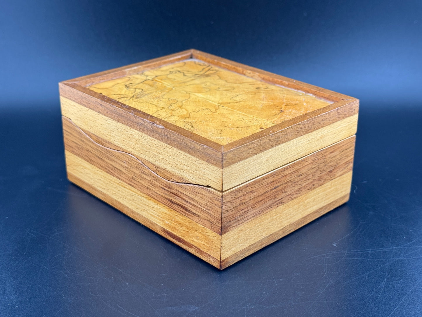 Spalted Maple & Black Walnut Trinket Box