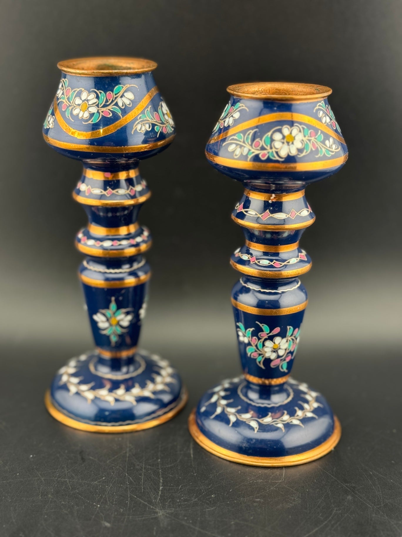 Set of Boho Candlesticks by Silver Touch
