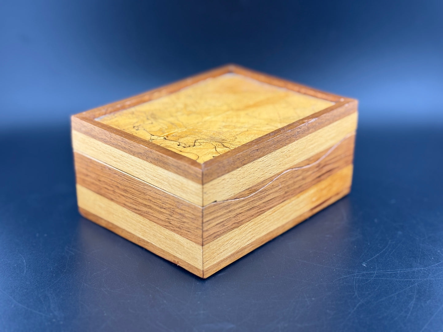 Spalted Maple & Black Walnut Trinket Box