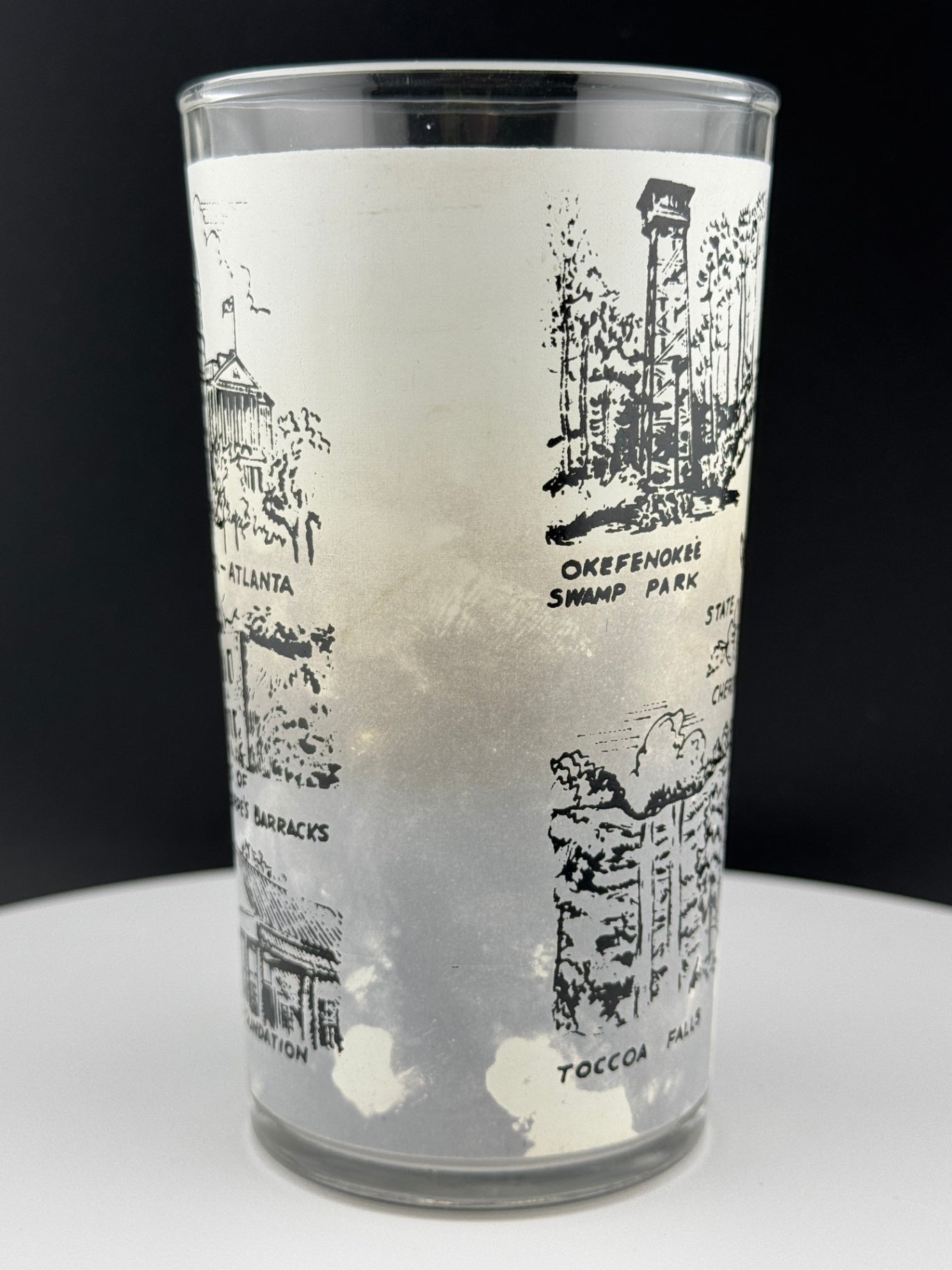 Vintage Georgia State Souvenir Glass