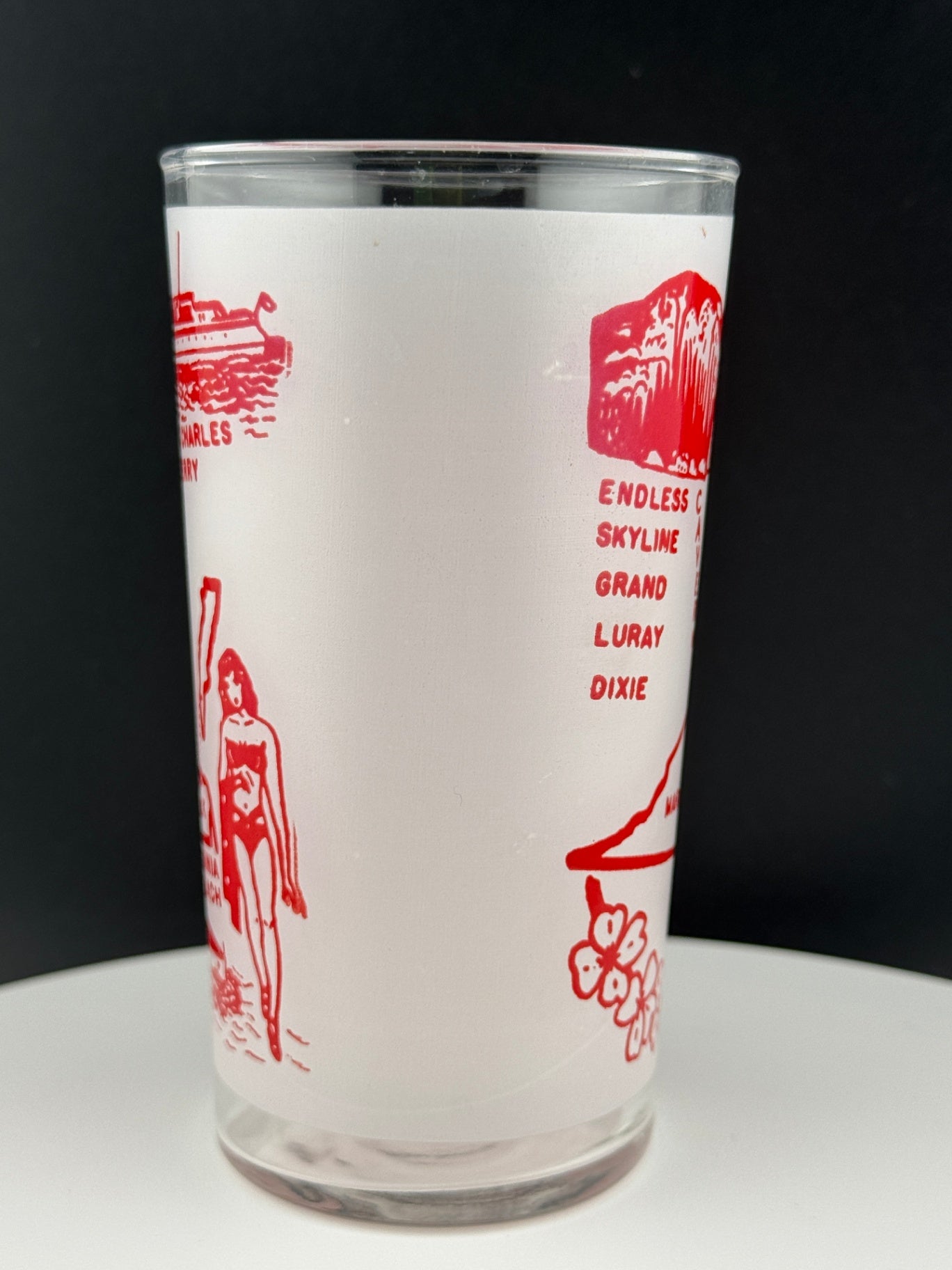 Vintage Virginia State Souvenir Glass