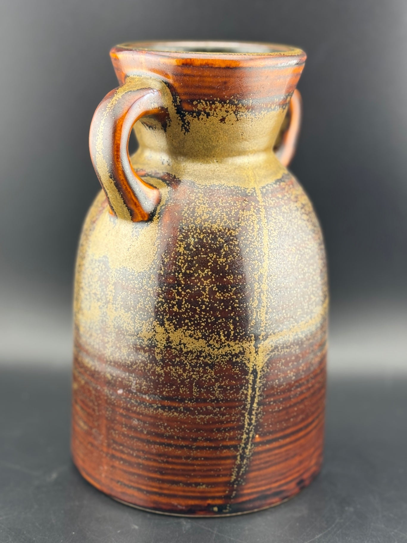 Vintage Hosley Pottery Two-Handle Urn Vase