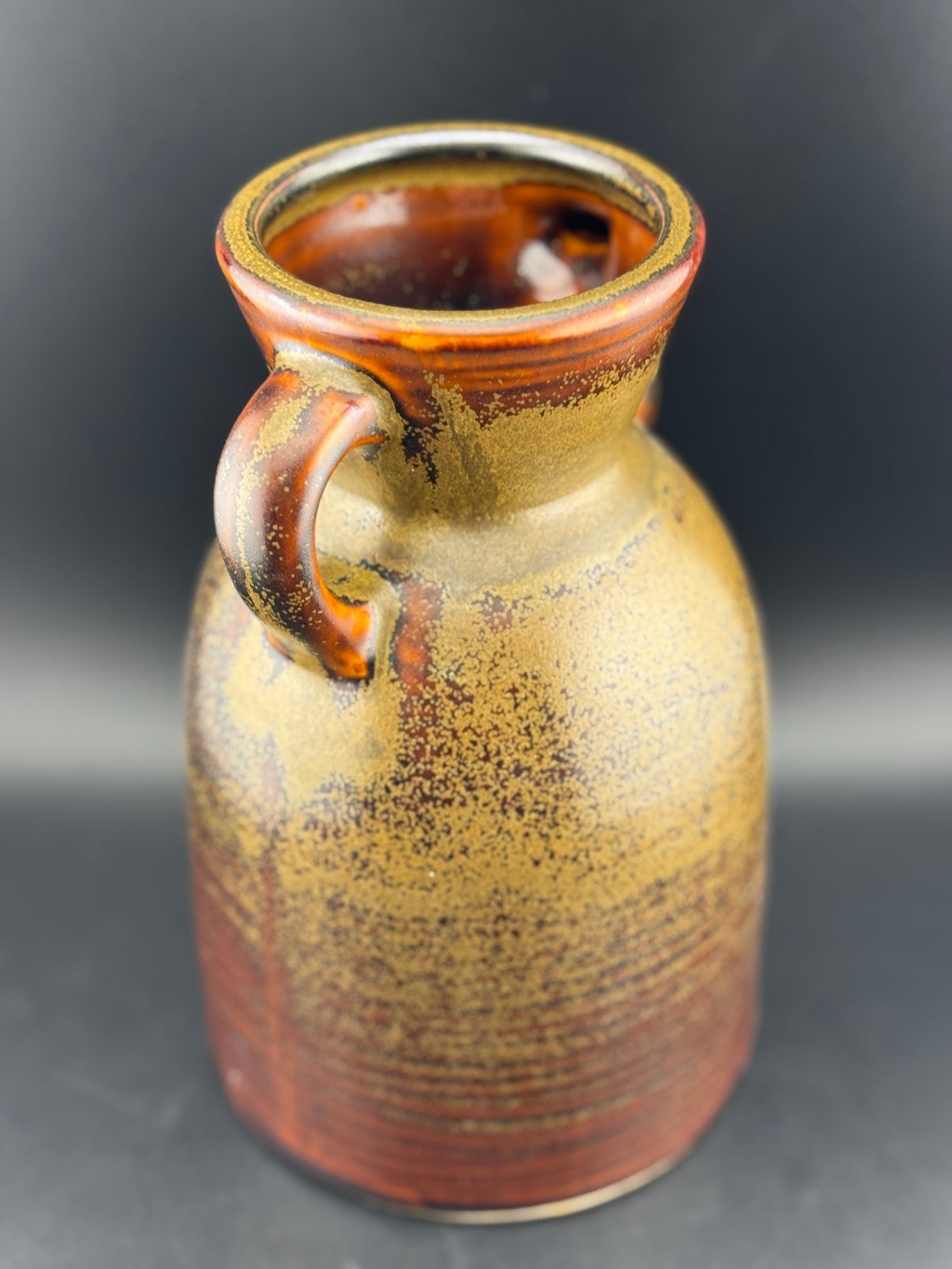 Vintage Hosley Pottery Two-Handle Urn Vase