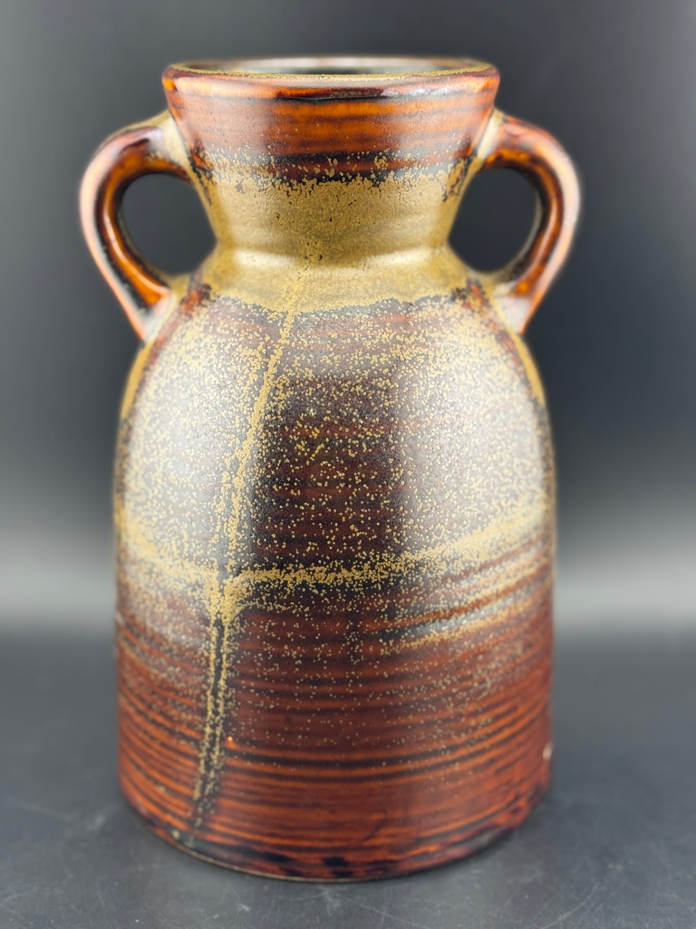Vintage Hosley Pottery Two-Handle Urn Vase
